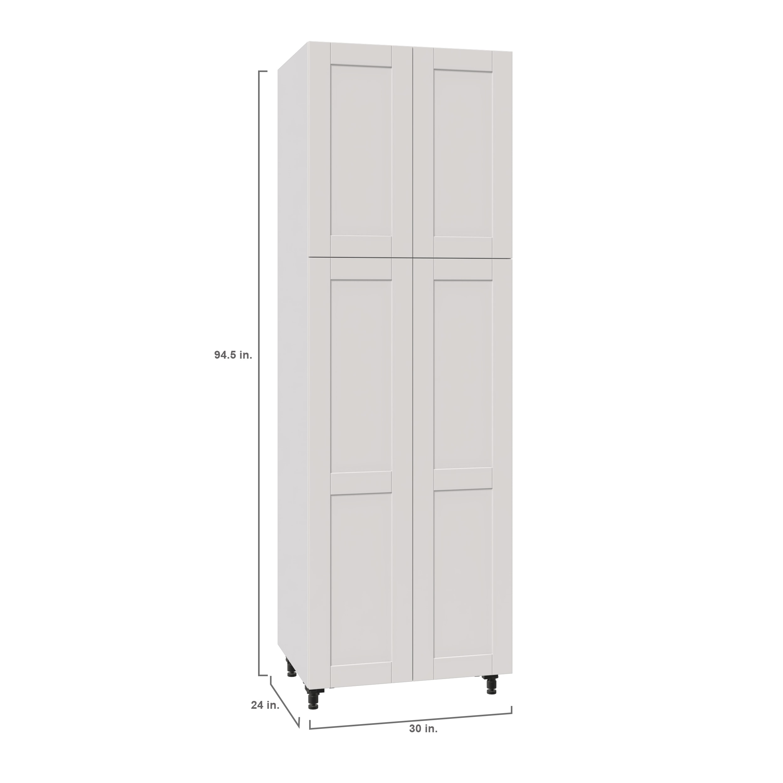 30 Tall cabinet with 2 bottom tall doors and 5 interior ...