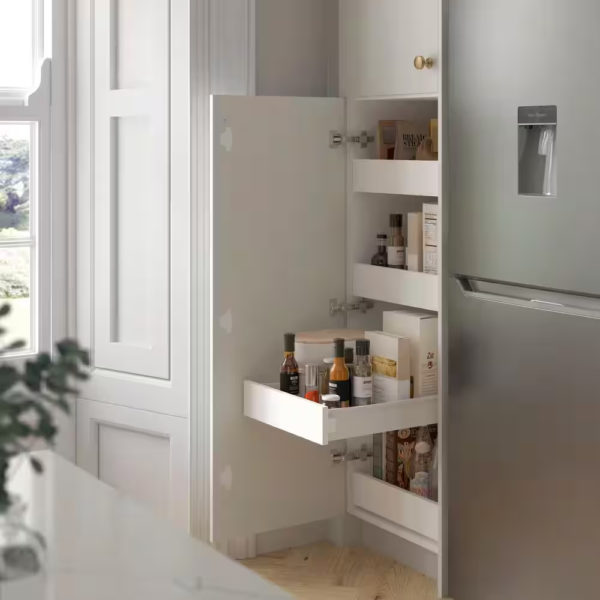 Wallace Painted Warm White Shaker Assembled Wall Diagonal Corner Kitchen Cabinet (24 in. W x 35 in. H x 14 in. D)